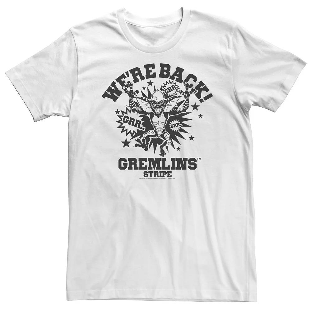 Big & Tall Gremlins We're Back Portrait Tee, Men's, Size: 4XL Tall, White Product Image