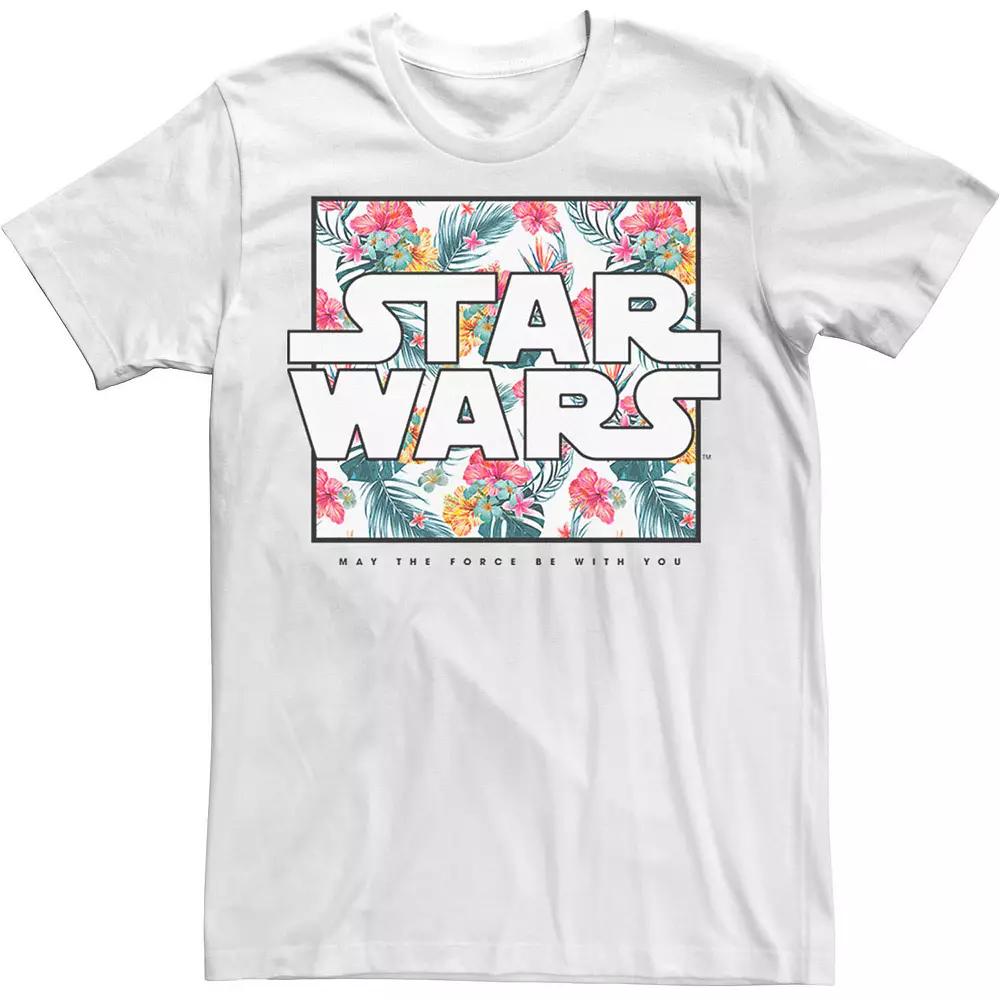 Men's Star Wars May The Force Be With You Floral Box Logo Tee,  Product Image