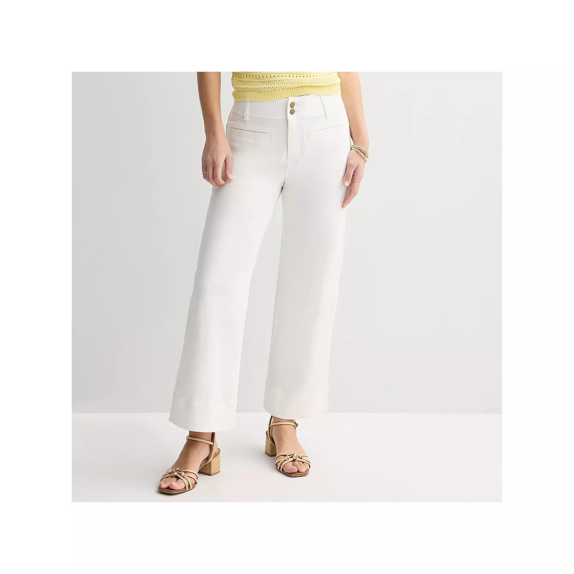 Women's Draper James High-Rise Wide-Leg Jeans,  Product Image
