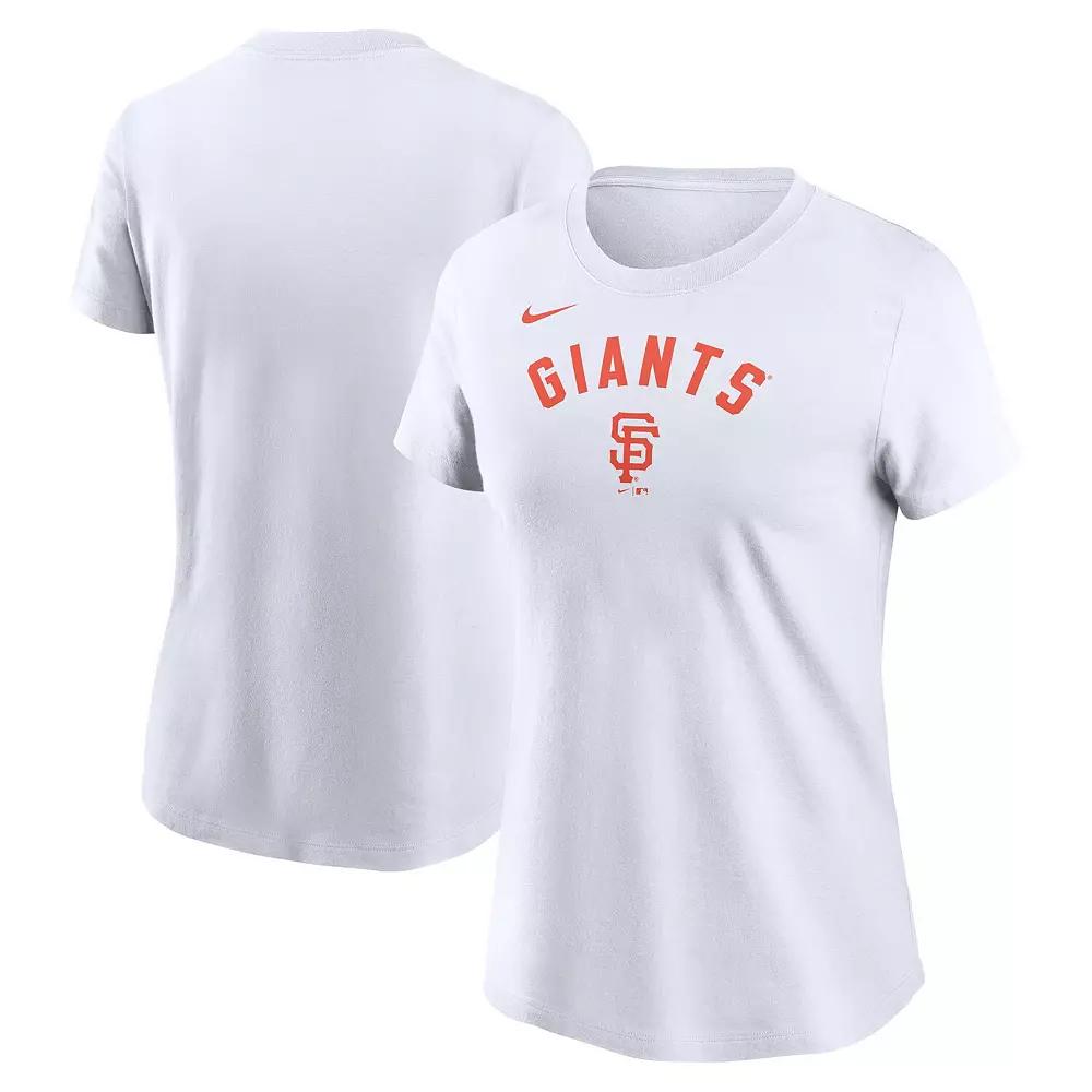 Women's Nike White San Francisco Giants Team Arch T-Shirt, Size: Medium Product Image