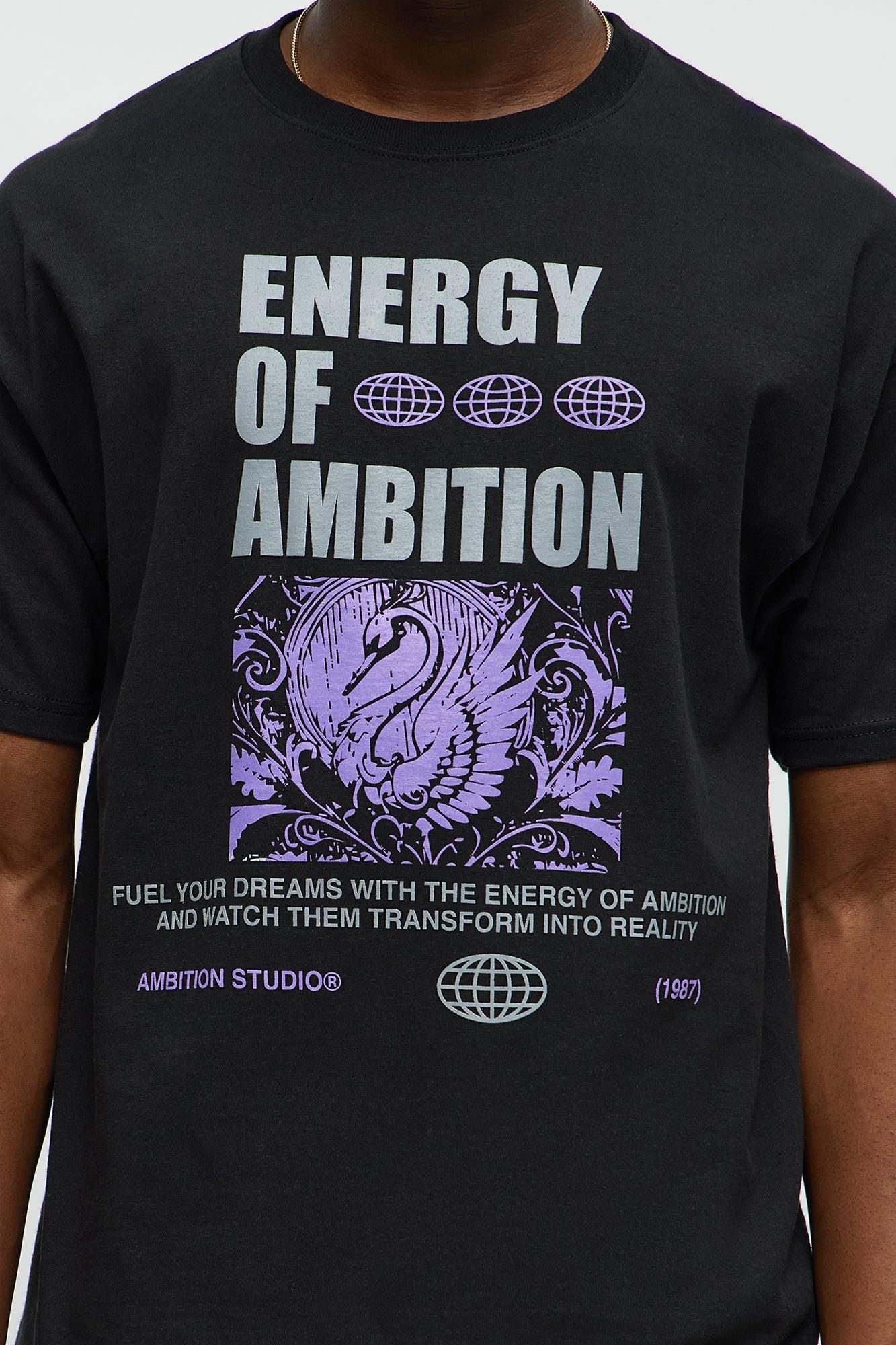 Energy Of Ambition Short Sleeve Tee - Black Product Image