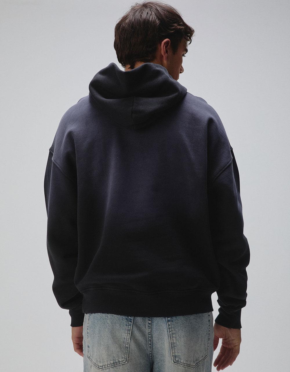 RSQ Mens Faded Oversized Hoodie - BLUE Product Image