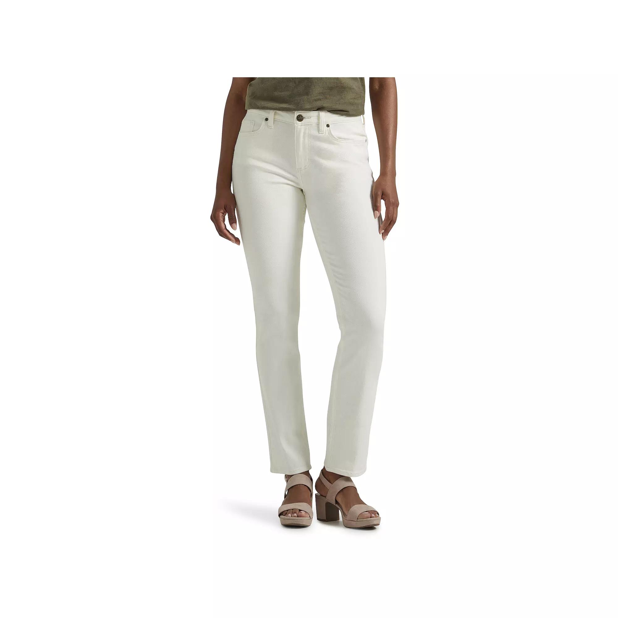 Women's Lee® Legendary Straight Jeans, Size: 12 Regular, White Product Image