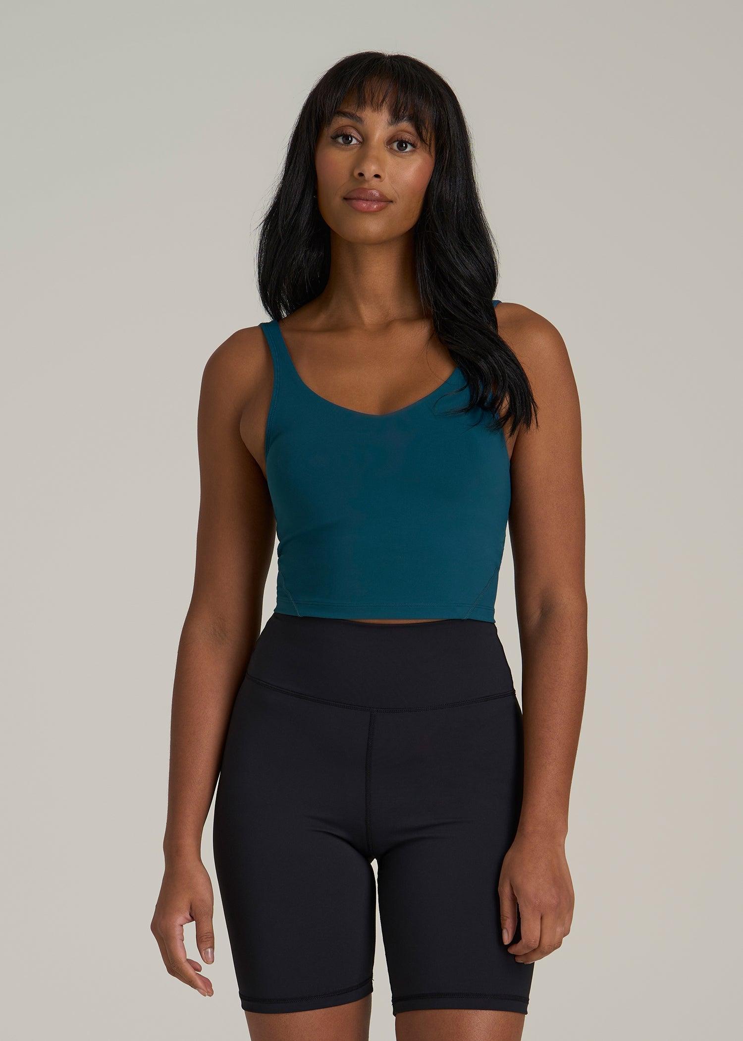 Balance Tank Top for Tall Women in Deep Water Female Product Image