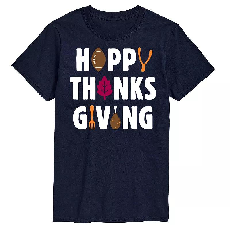 Men's Happy Thanksgiving Icons Graphic Tee,  Product Image