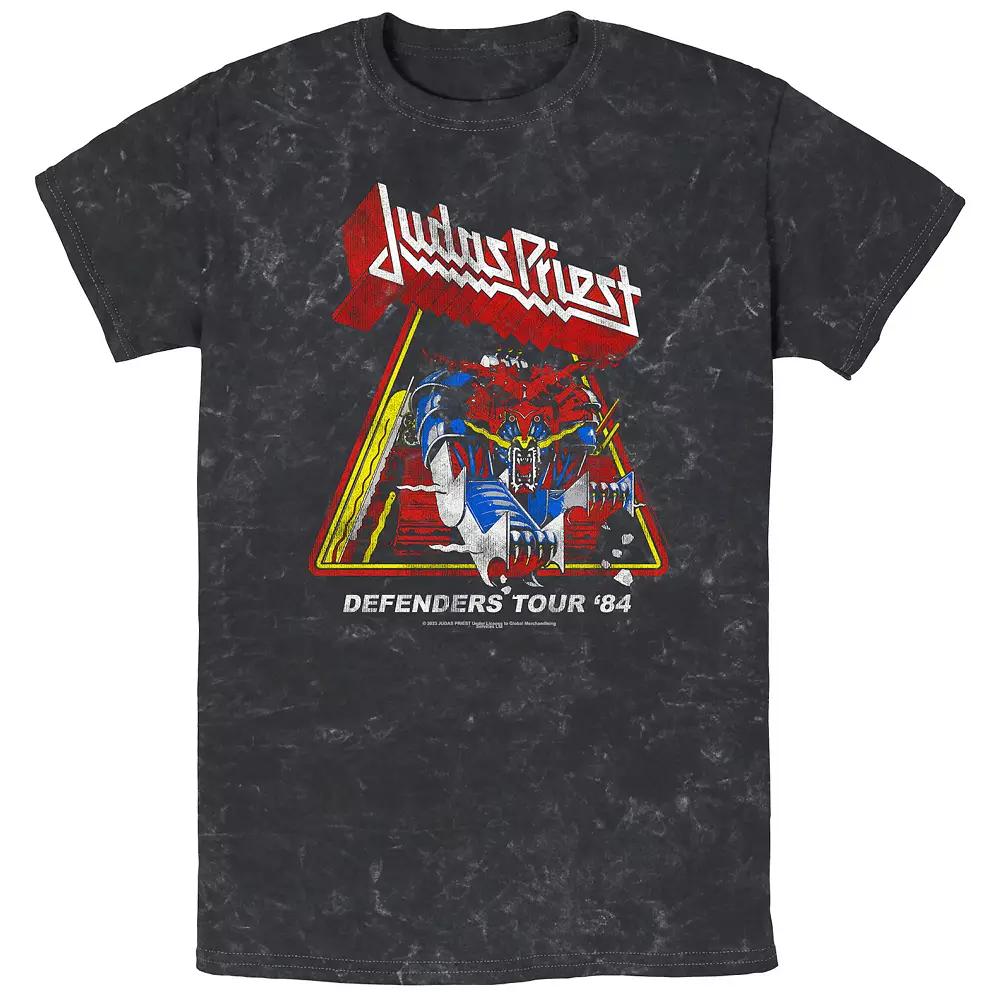 Men's Judas Priest Defenders Tour 84 Mineral Wash Graphic Tee,  Product Image