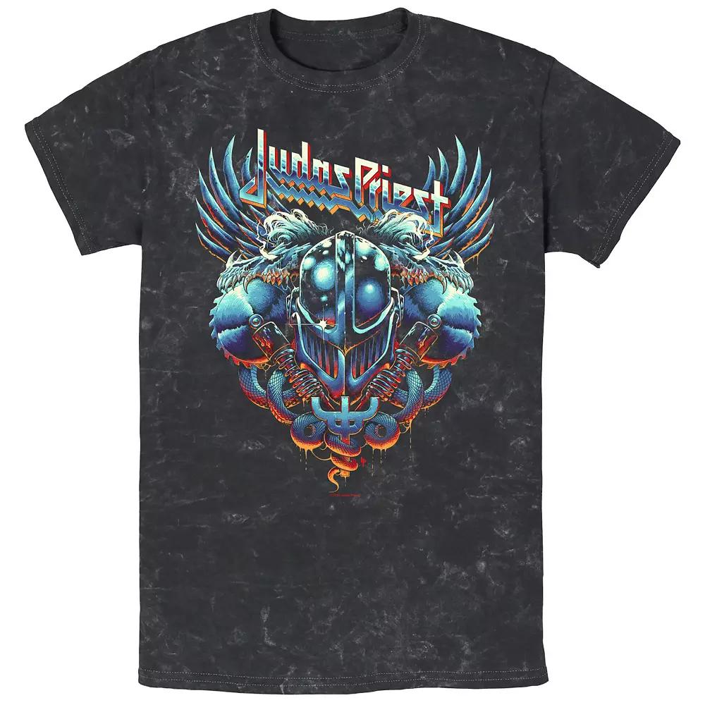 Men's Judas Priest Art Mineral Wash Graphic Tee,  Product Image