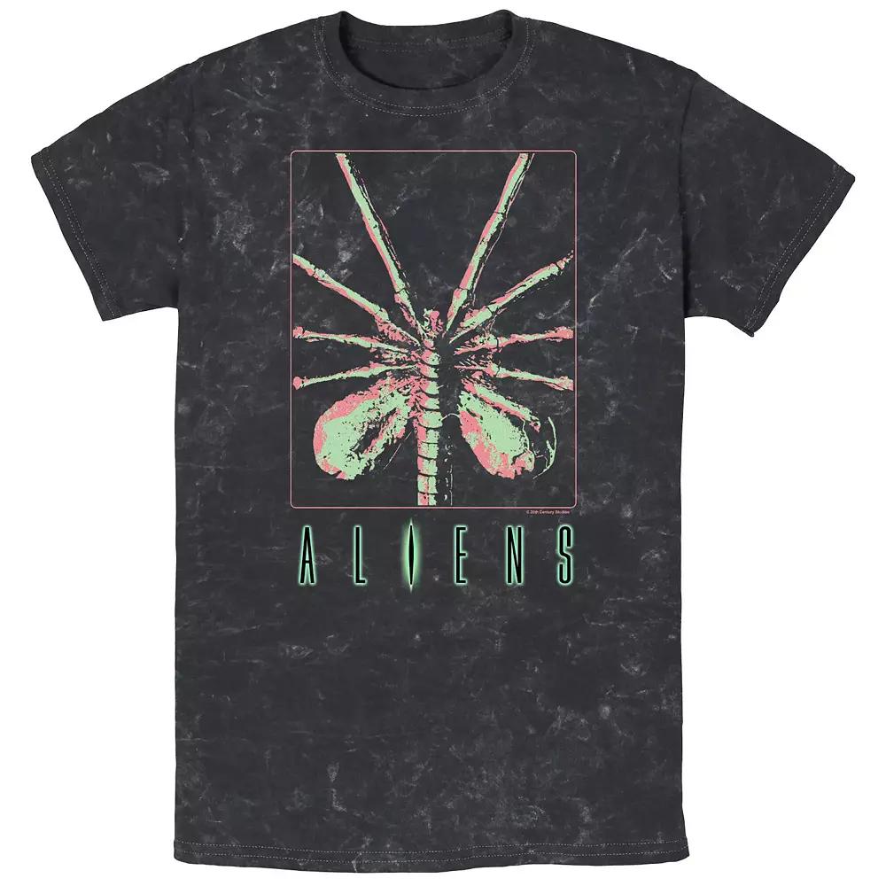Men's Aliens Xenomorph Birth Mineral Wash Graphic Tee,  Product Image