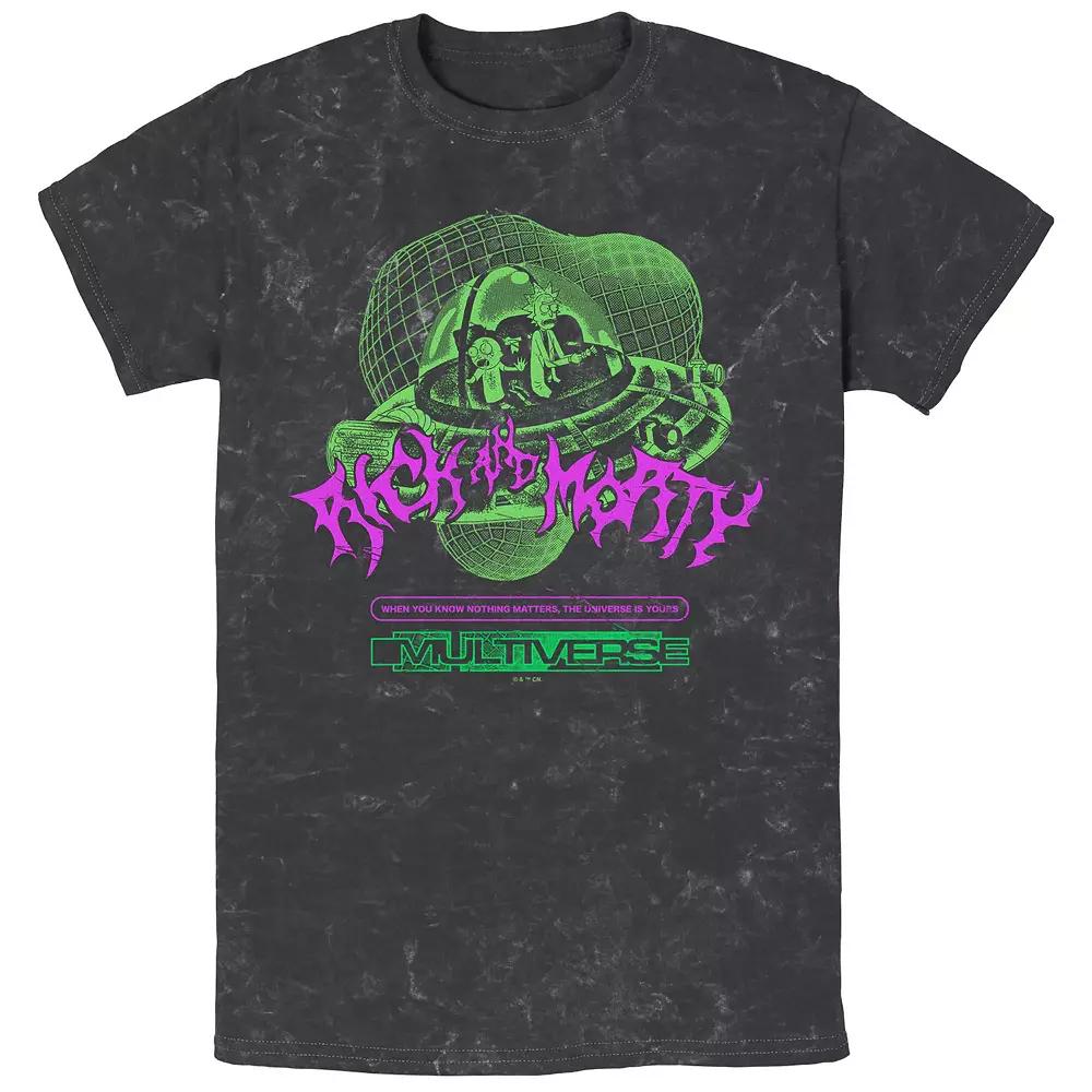 Men's Rick And Morty Multiverse Mineral Wash Graphic Tee,  Product Image