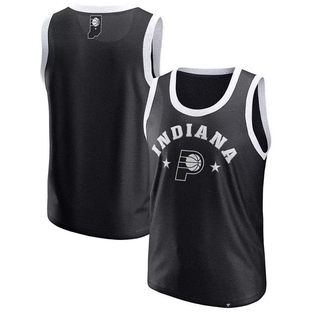 Men's Fanatics Black Indiana Pacers Mesh Tank Top,  Product Image