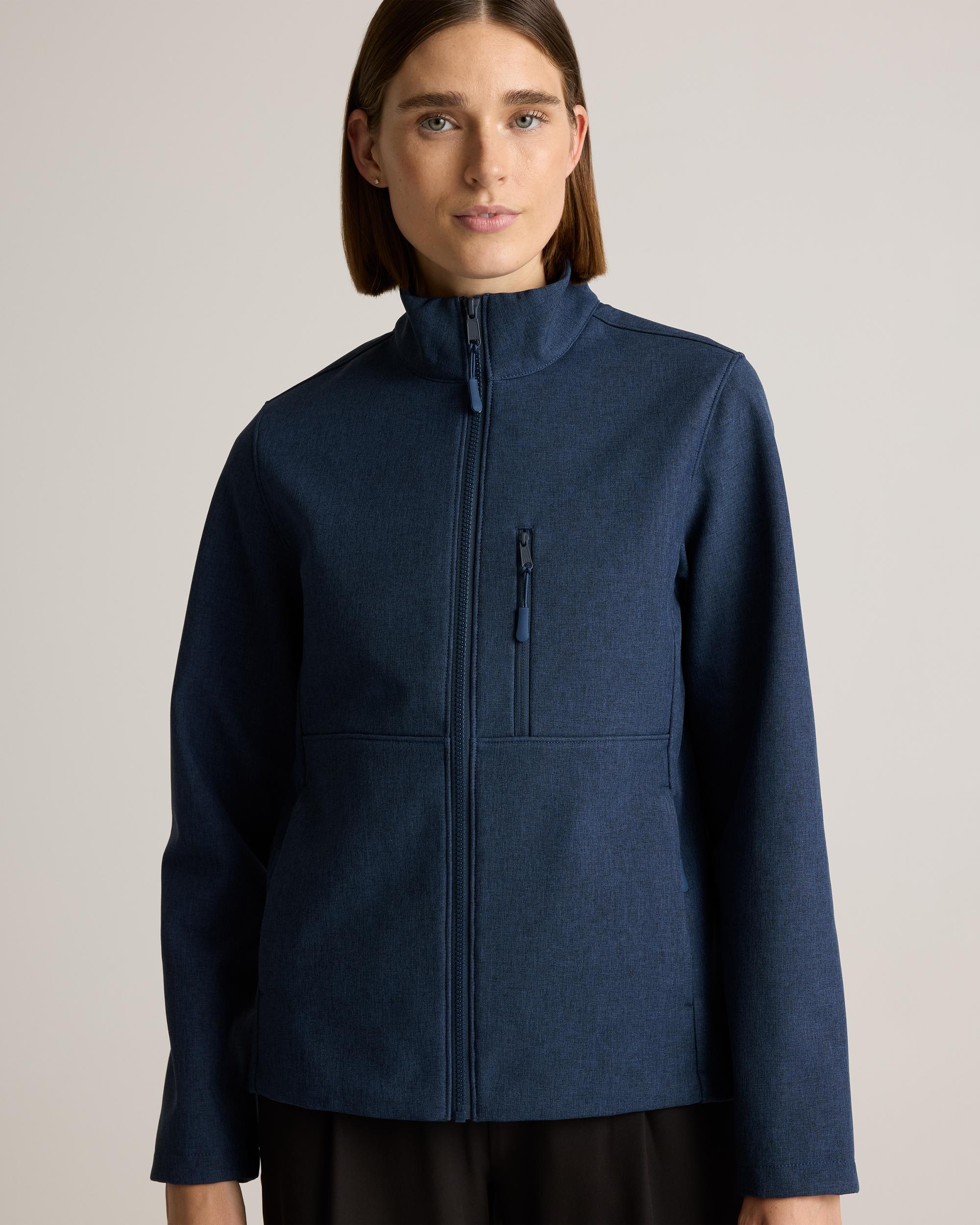 Quince | Women's Softshell Fleece-Lined Full-Zip Jacket Recycled Polyester Product Image