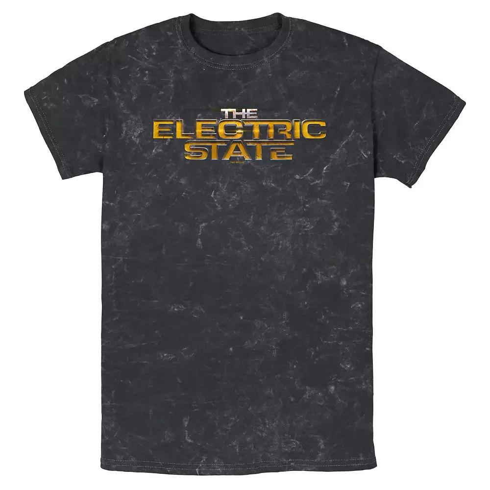 Men's The Electric State Logo Mineral Wash Graphic Tee,  Product Image