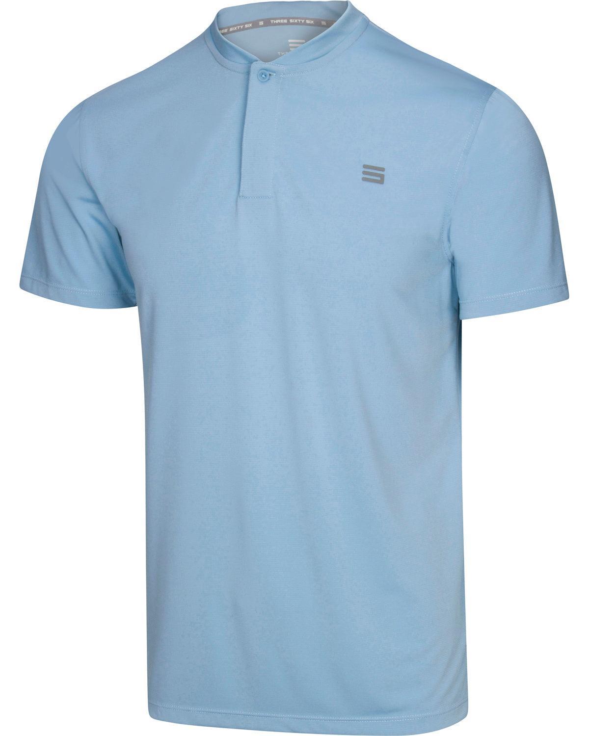 Three Sixty Six Men's Solid Collarless Golf Polo Male Product Image