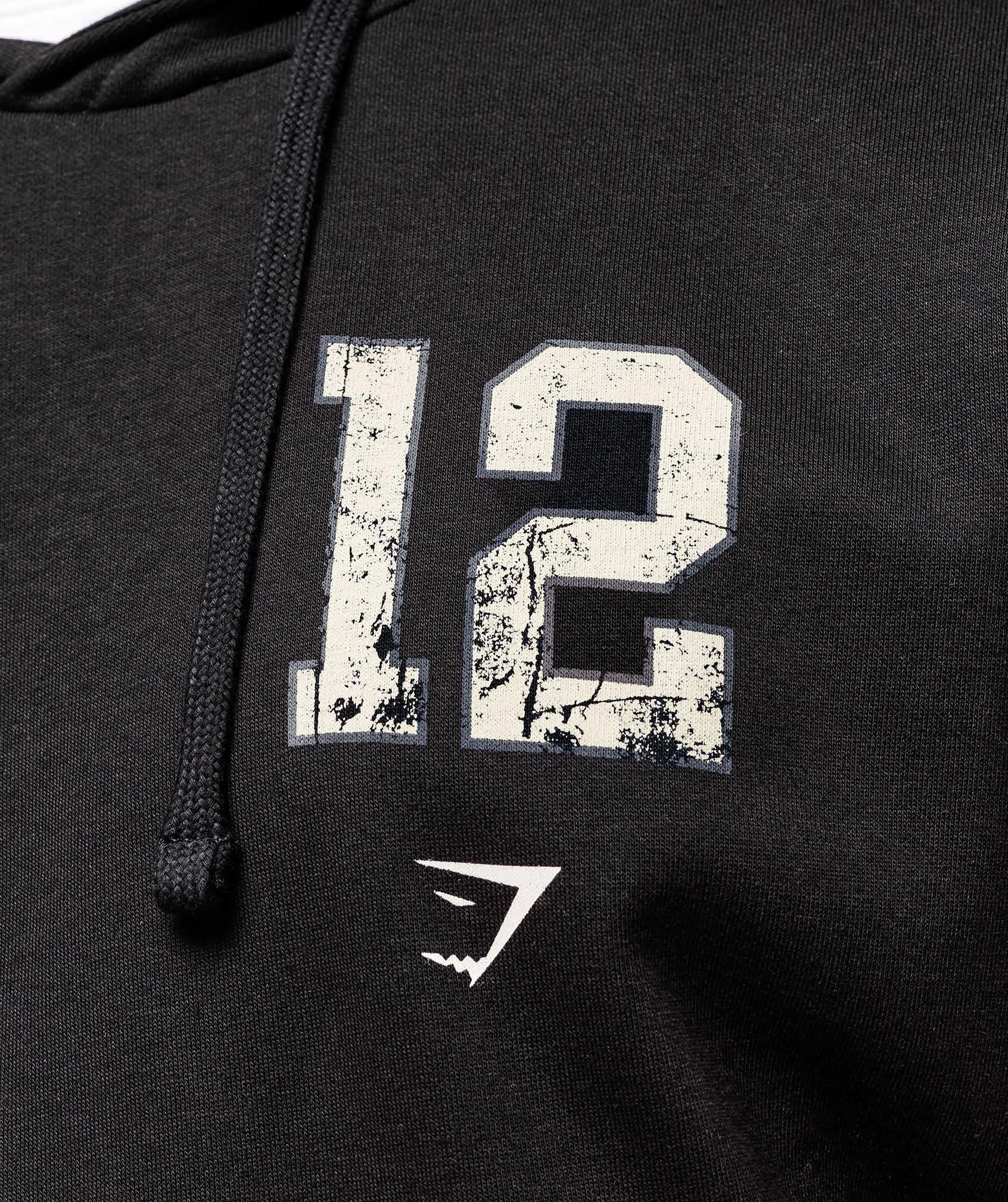 Gymshark Campus Hoodie - Black Male Product Image