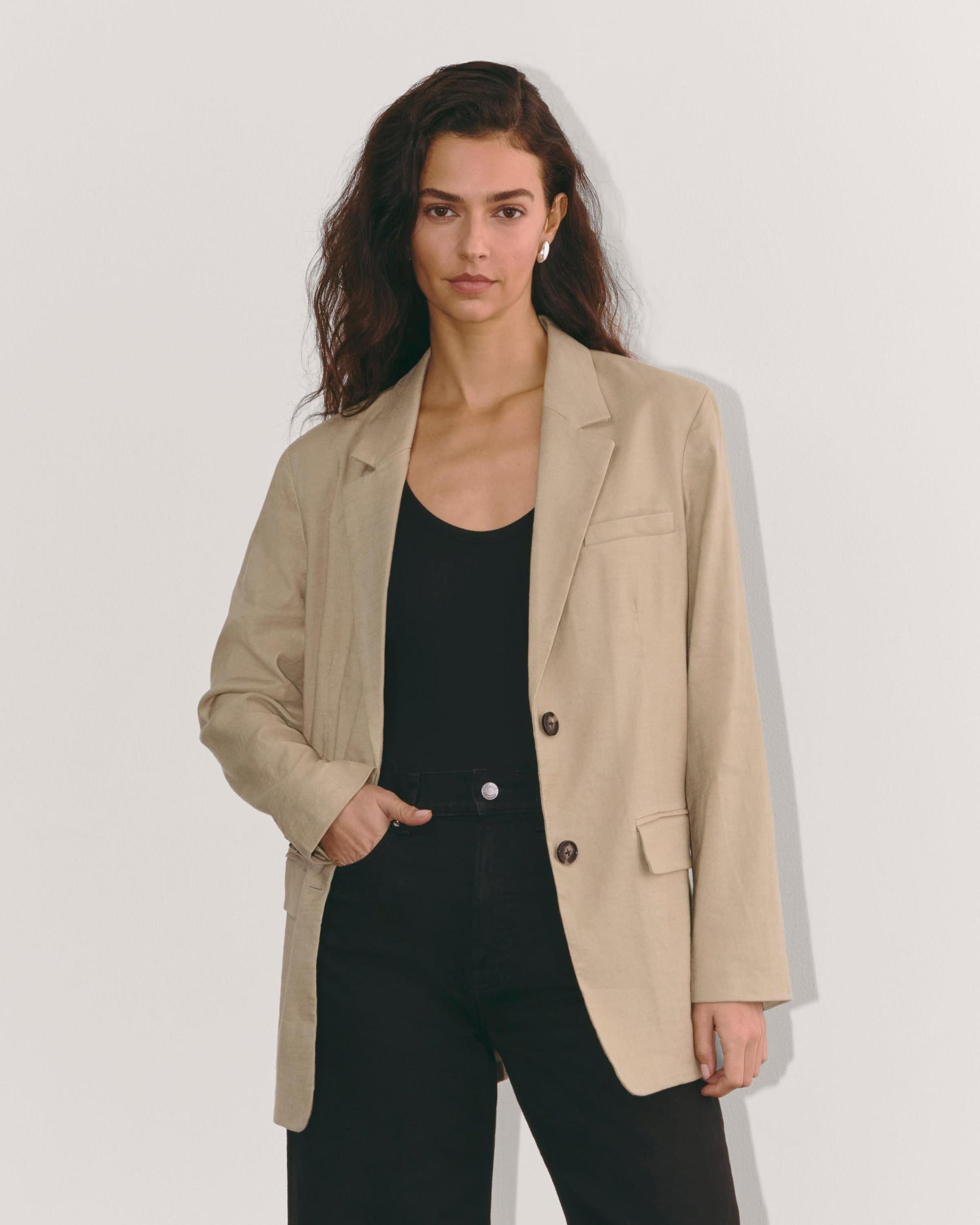 Womens Oversized Blazer in Stretch Linen by Everlane Size 0 Product Image