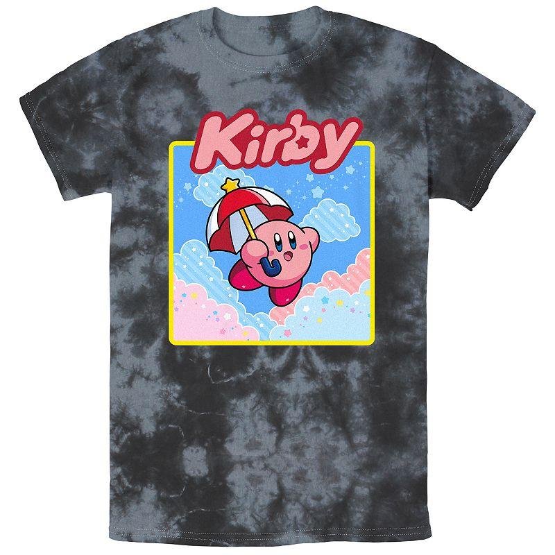 Men's Nintendo Kirby Flying With Umbrella Bombard Wash Graphic Tee,  Product Image