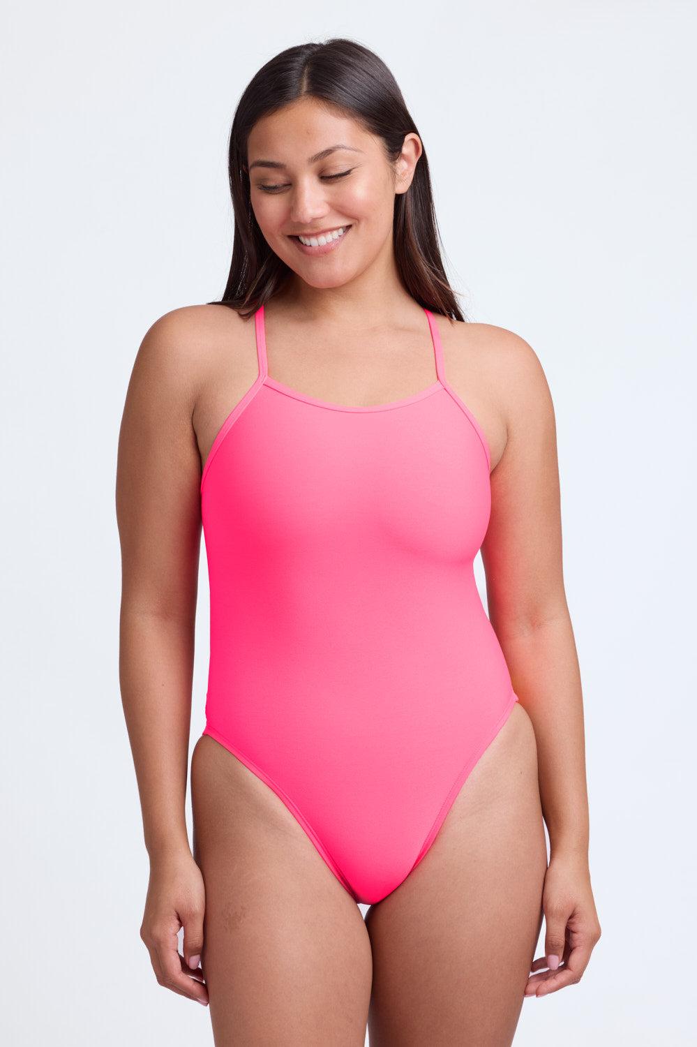 Gavin One Piece Swimsuit - Hot Pink Contrast Female Product Image