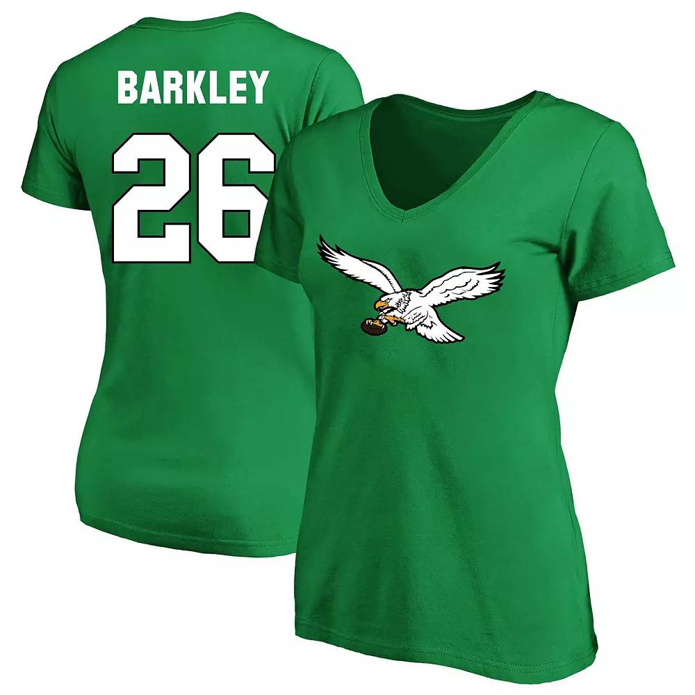 Women's Fanatics Saquon Barkley Kelly Green Philadelphia Eagles Plus  Product Image