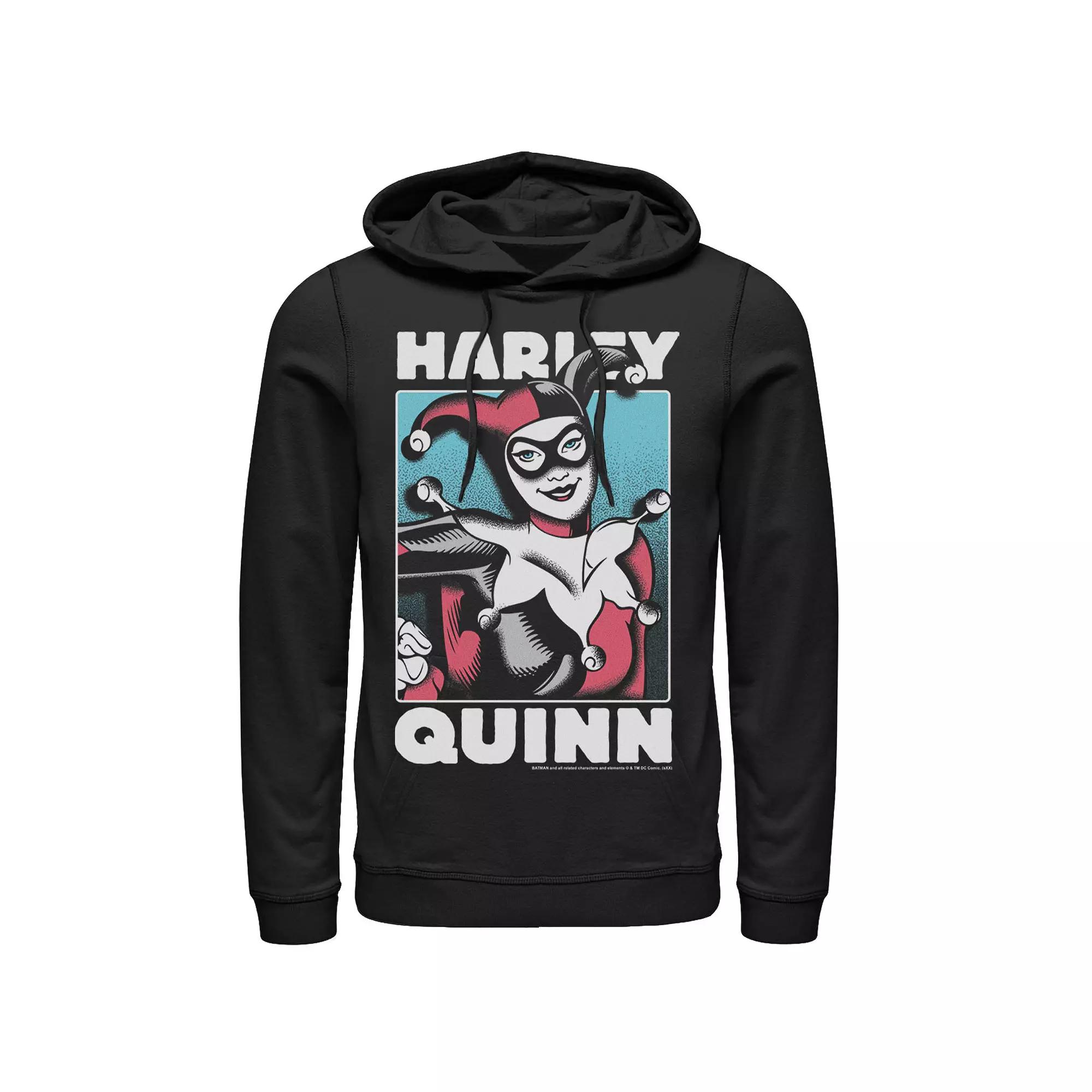 Men's DC Comics Harley Quinn Portrait Hoodie,  Product Image
