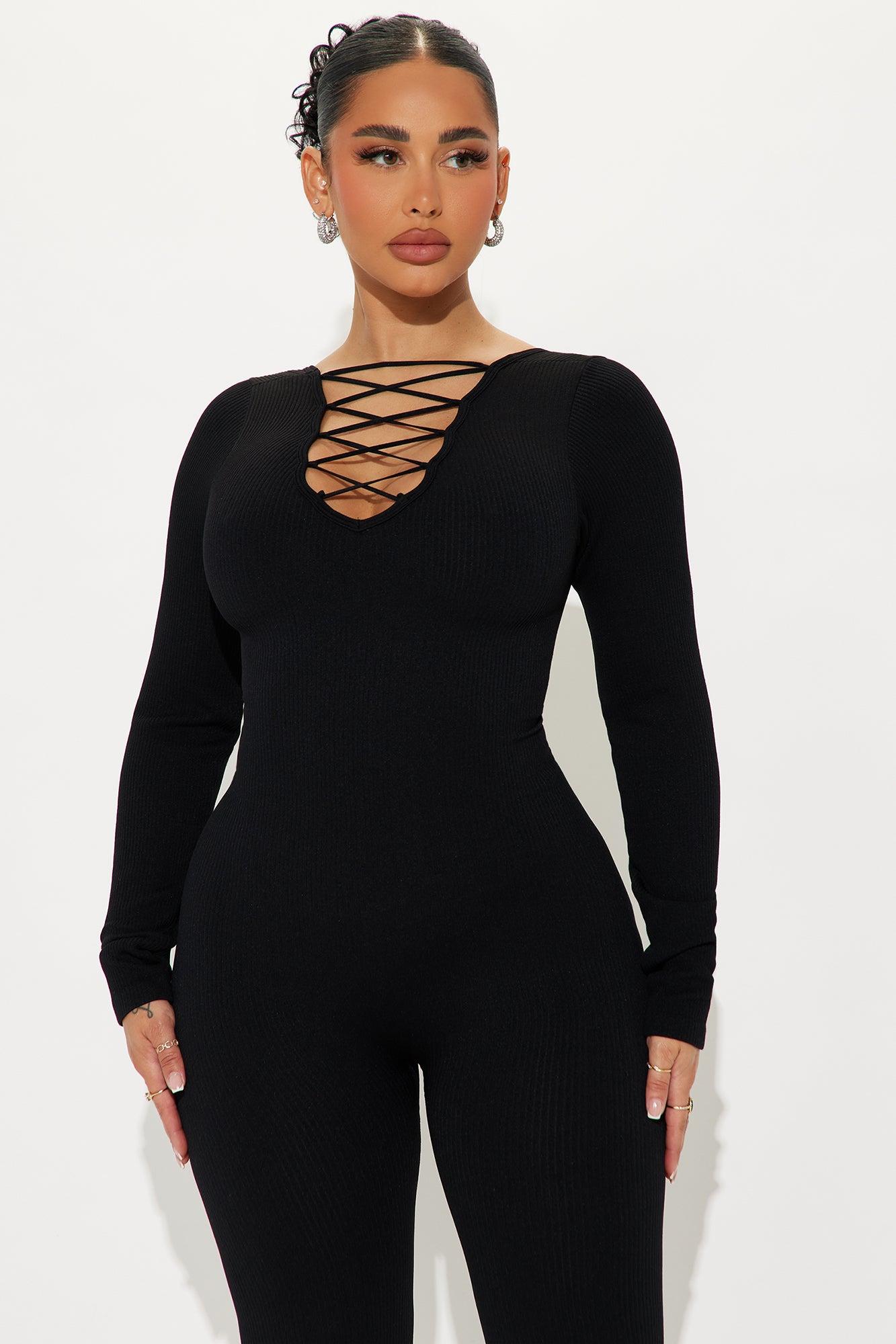 Adelaide Seamless Jumpsuit - Black Product Image