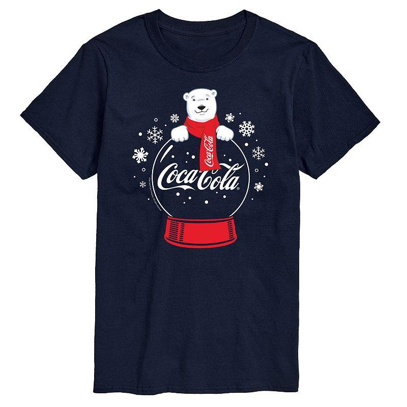 Big & Tall Coca-Cola Polar Bear Snowglobe Graphic Tee, Men's,  Product Image