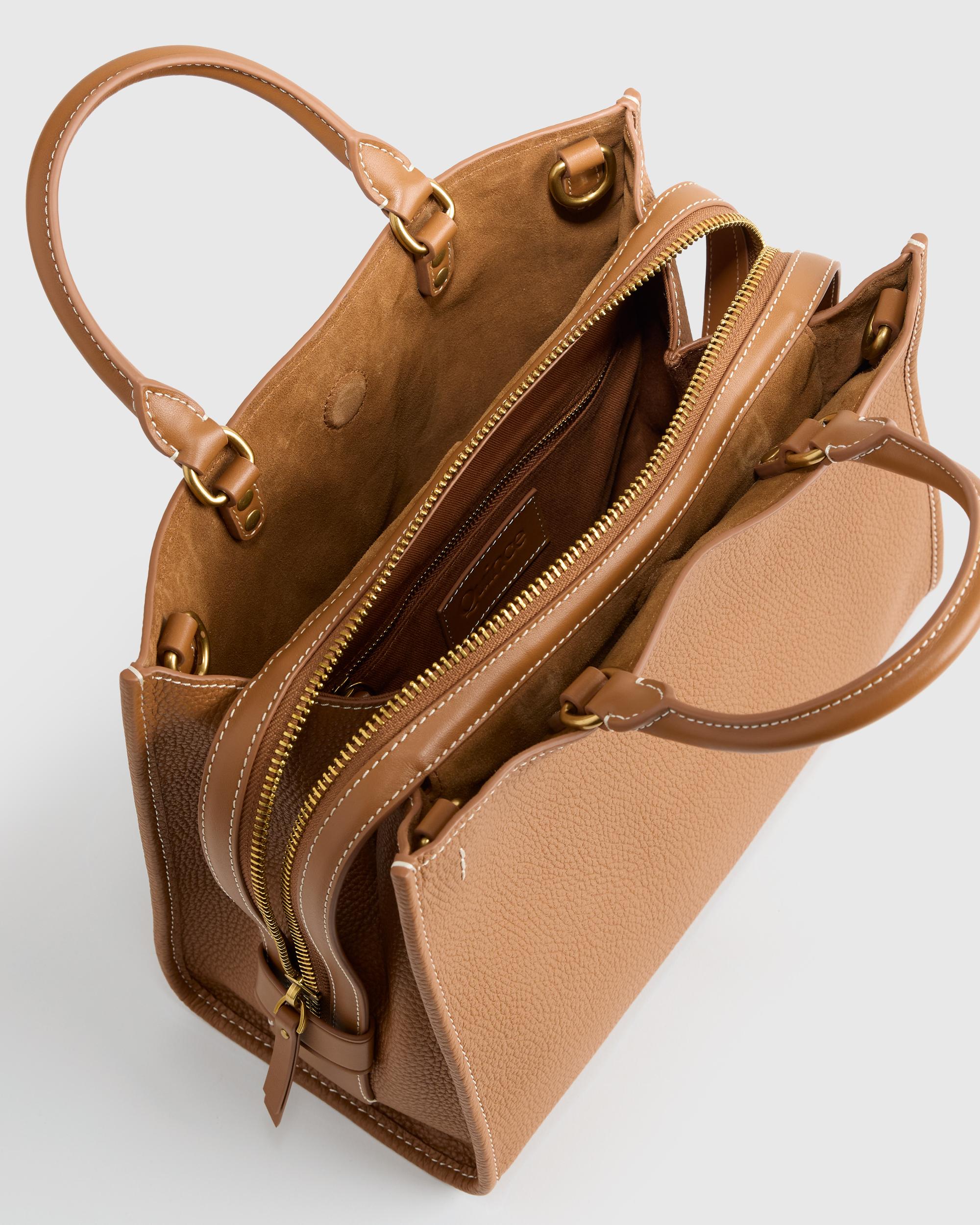 Quince | Women's Italian Leather Medium Convertible Satchel Product Image