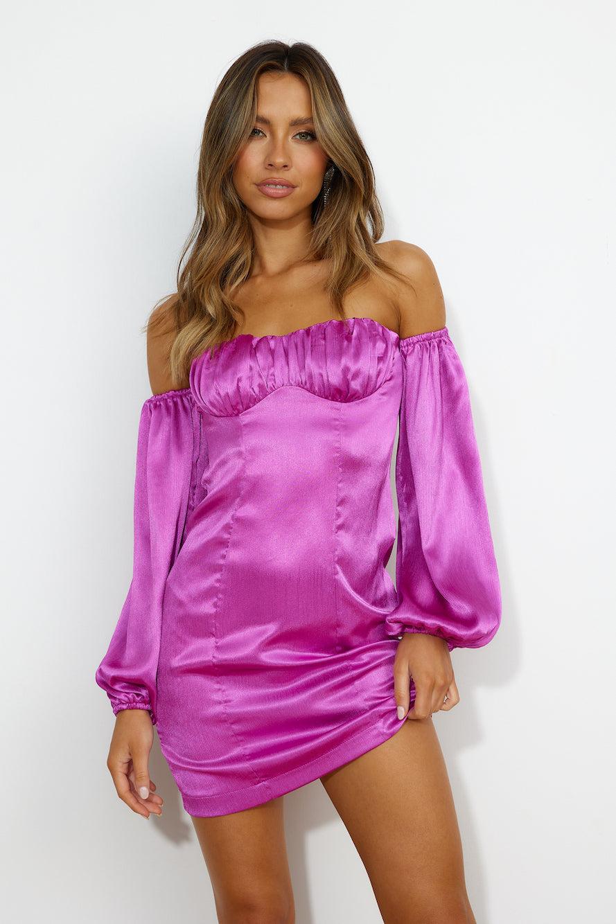 Luxe Look Mini Dress PURPLE Product Image
