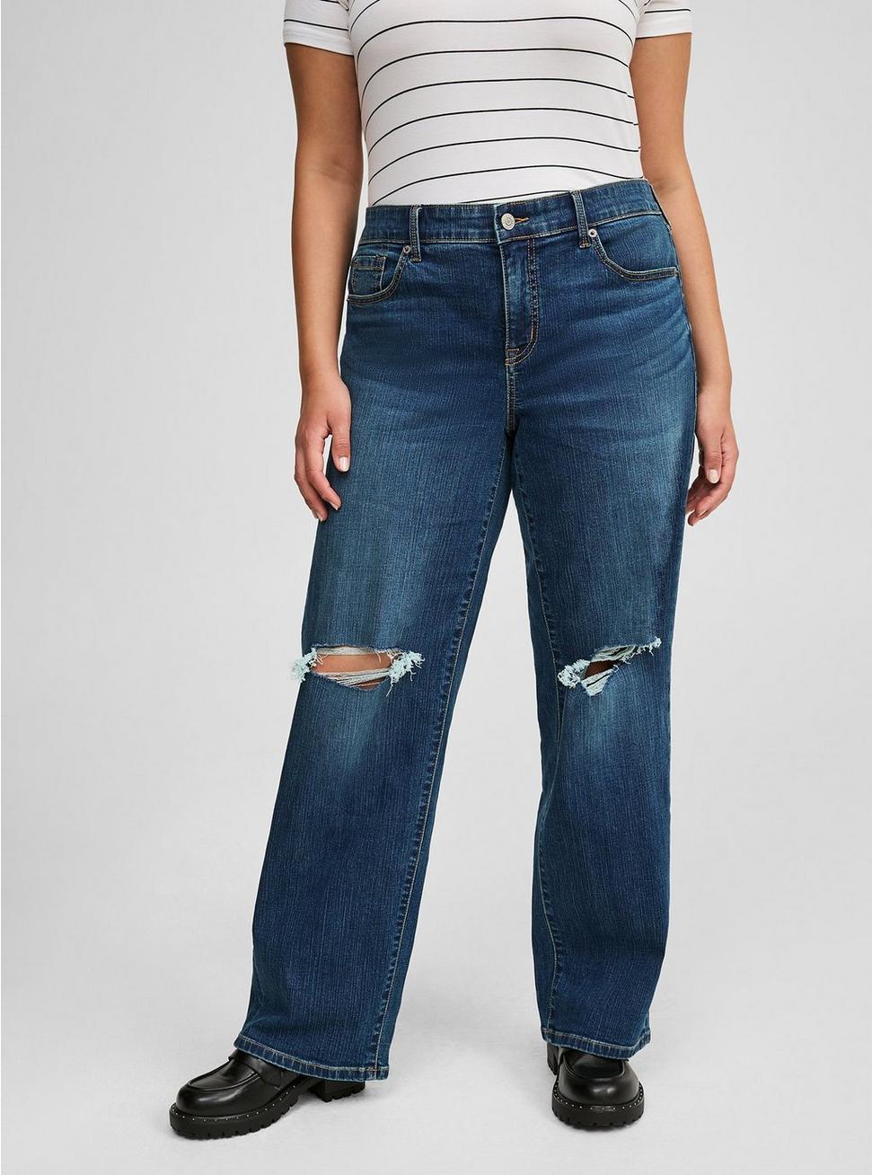 Perfect Wide-Leg Mid-Rise Jean Product Image