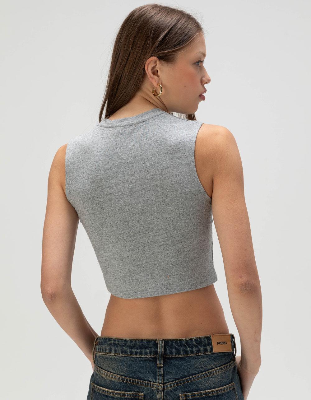 TILLYS Womens Muscle Tank Top - HEATHER GRAY Product Image