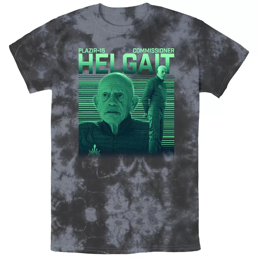 Men's Star Wars The Mandalorian Commissioner Helgait Plazir-15 Bombard Wash Graphic Tee,  Product Image