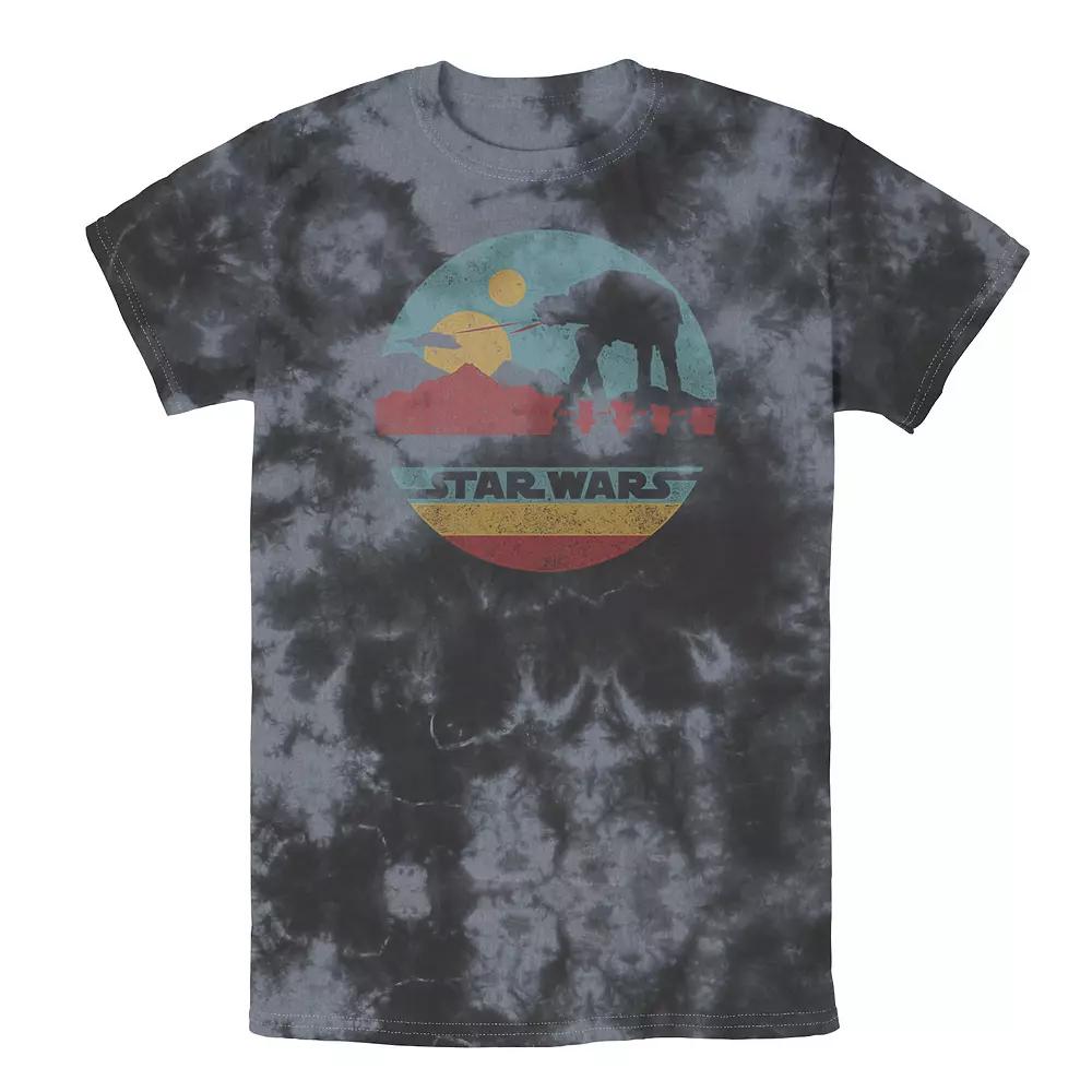 Disney's Lilo & Stitch Men's Flowers Background Wash Tee,  Product Image