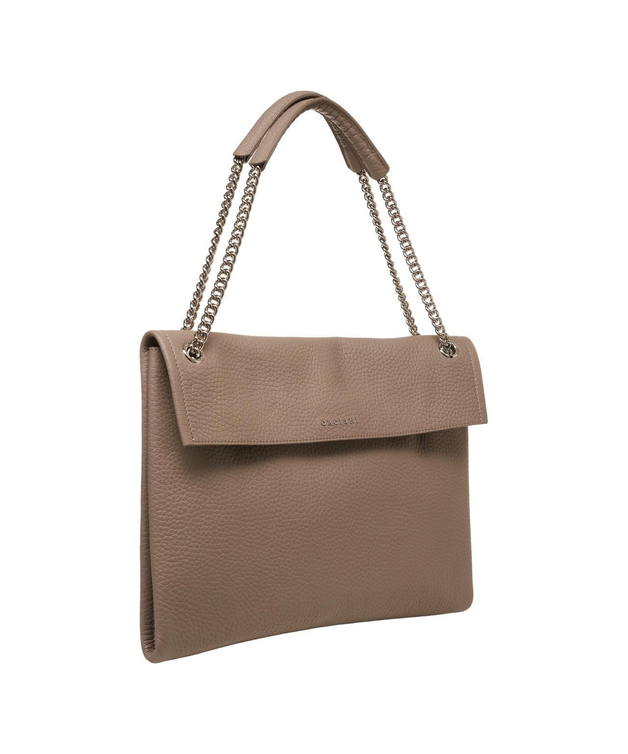 Grained leather shoulder bag Product Image
