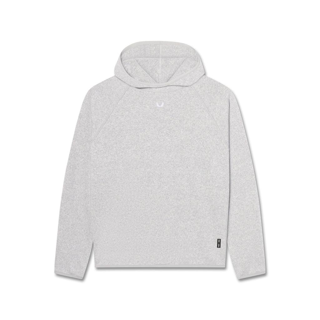 1054. Towel Terry Reversible Hoodie - Heather Grey Product Image