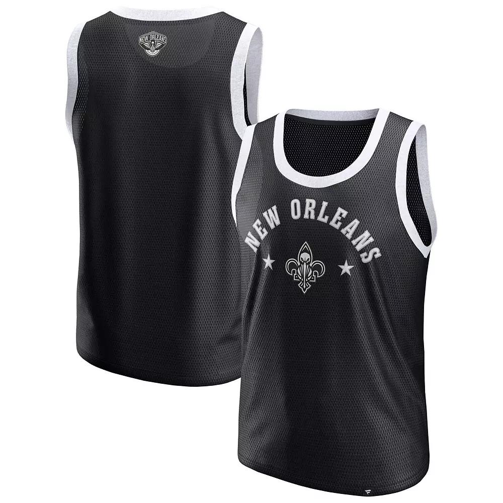 Men's Fanatics Black Indiana Pacers Mesh Tank Top,  Product Image