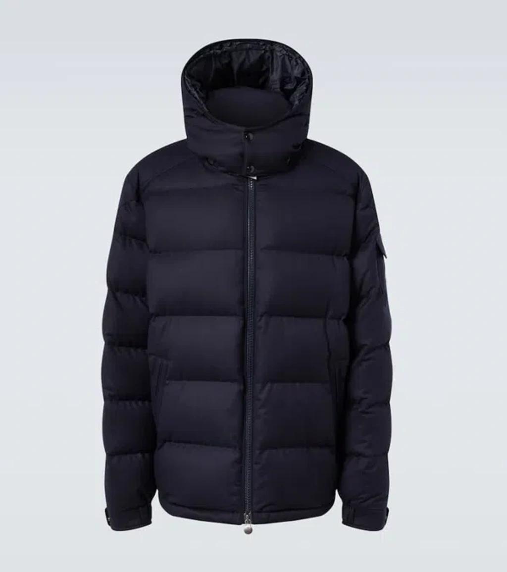 MONCLER Montgenevre Wool Down Jacket In Navy Product Image