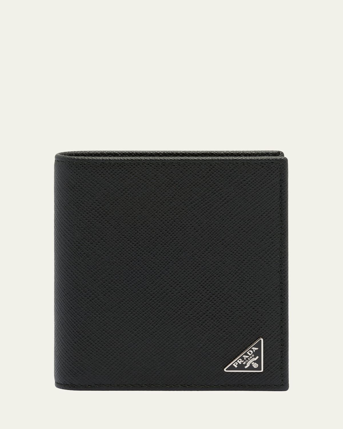 Mens Saffiano Triangolo Billfold Wallet Product Image