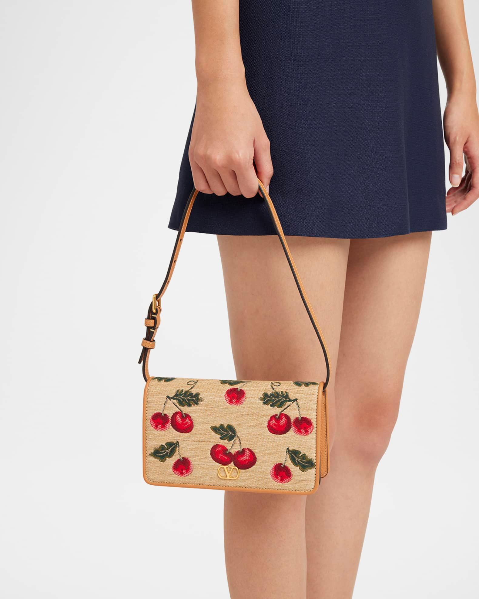 VLOGO Signature Mini Cherries Jacquard Shoulder Bag Product Image