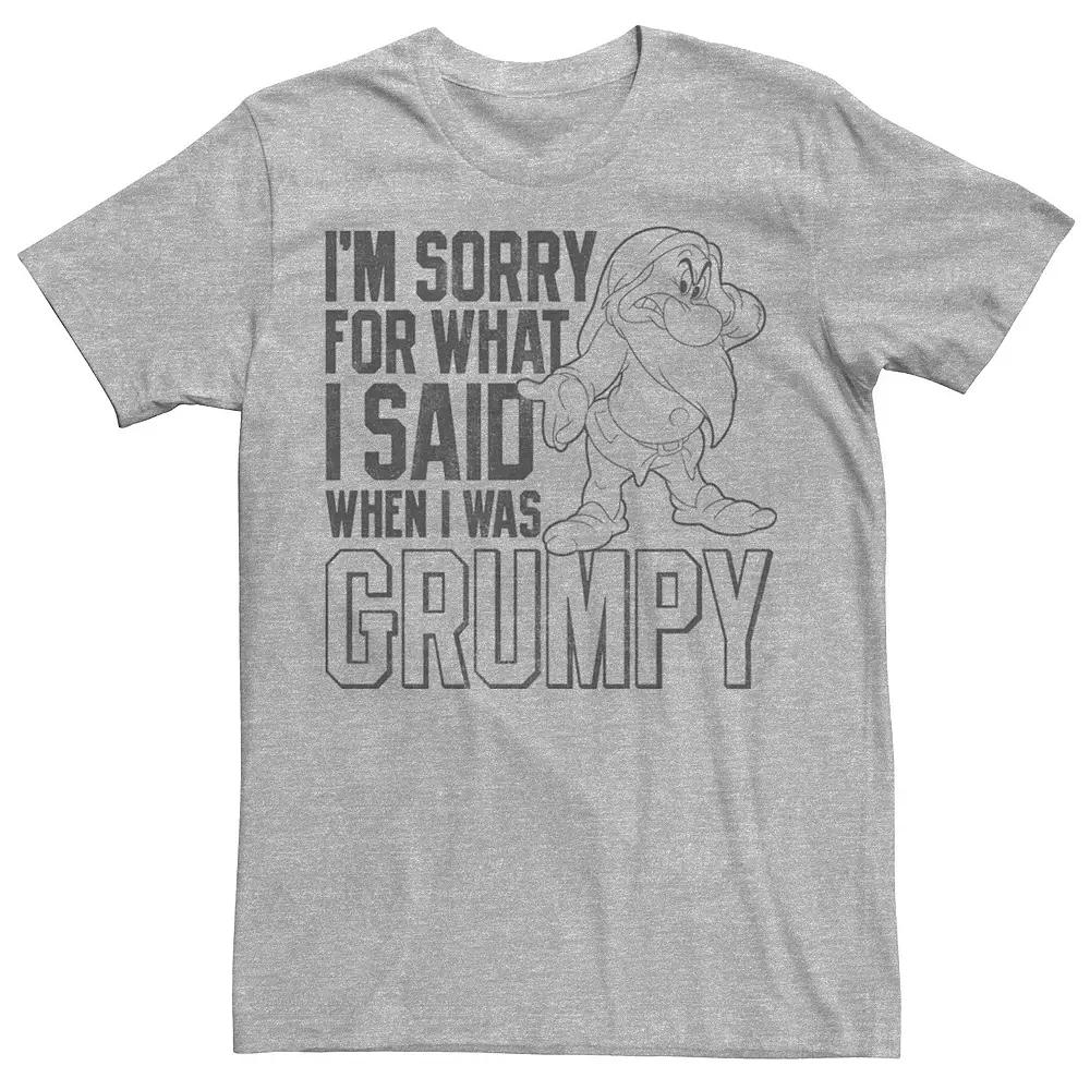 Disney's Snow White Grumpy Men's I'm Sorry For What I Said Tee,  Product Image
