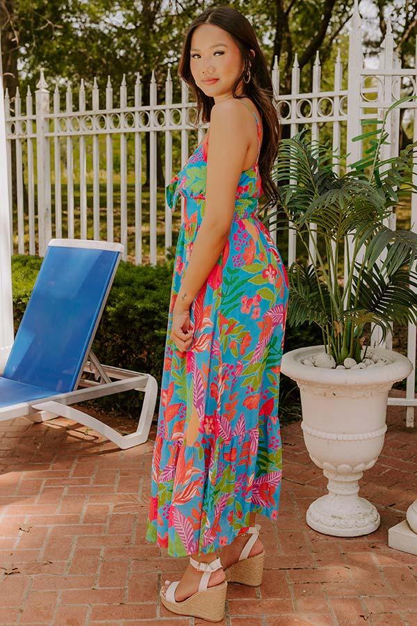 Tropical Views Floral Midi Dress Product Image