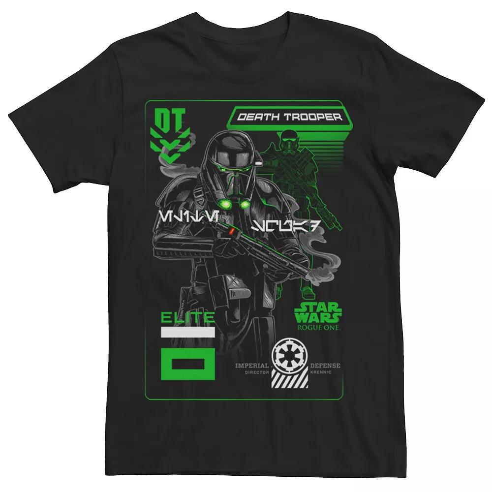 Men's Rogue One: A Star Wars Story Death Trooper Neon Poster Tee,  Product Image