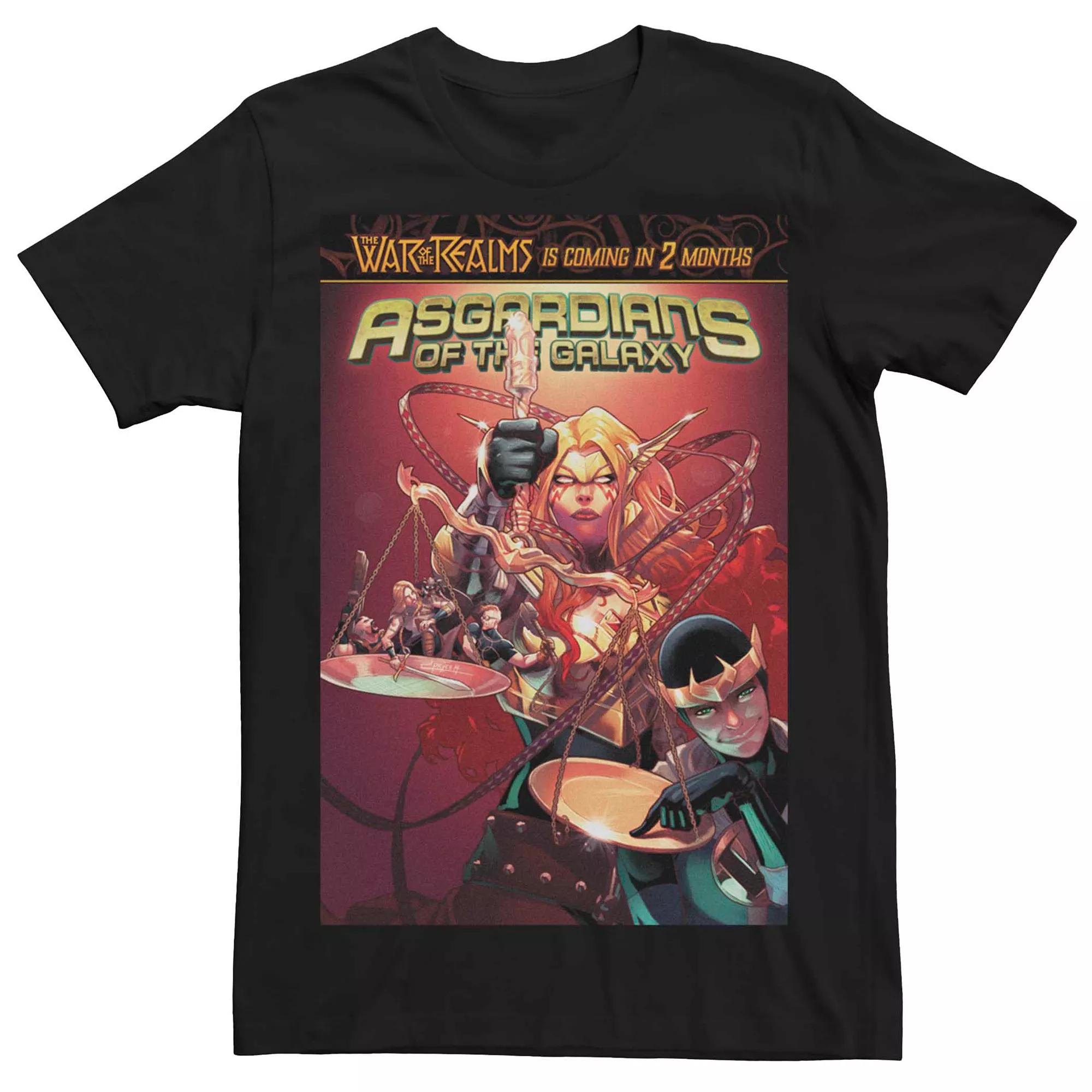 Men's Marvel Asgardians Of The Galaxy Scale Comic Cover Tee,  Product Image
