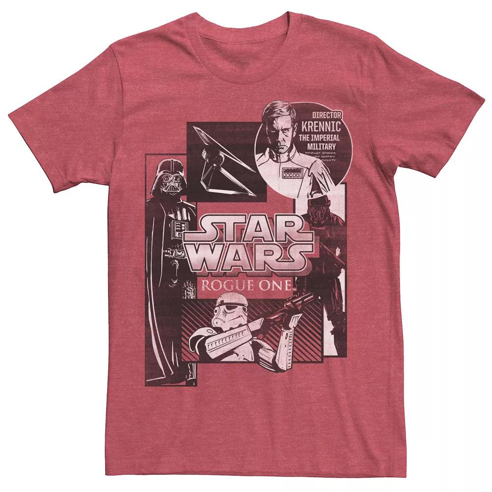 Men's Star Wars Villain Panels Tee, Size: XL, Red Grey Product Image