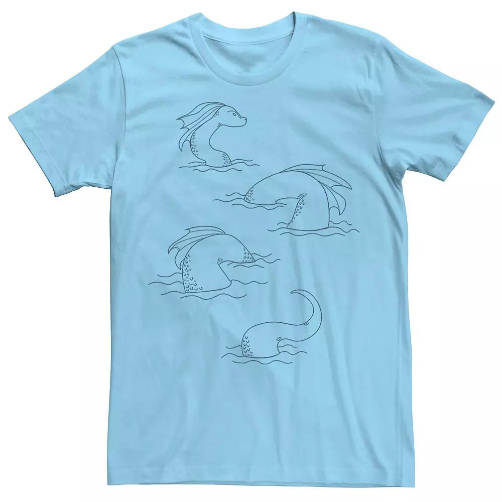 Men's Loch Ness Monster Lines Graphic Tee,  Product Image