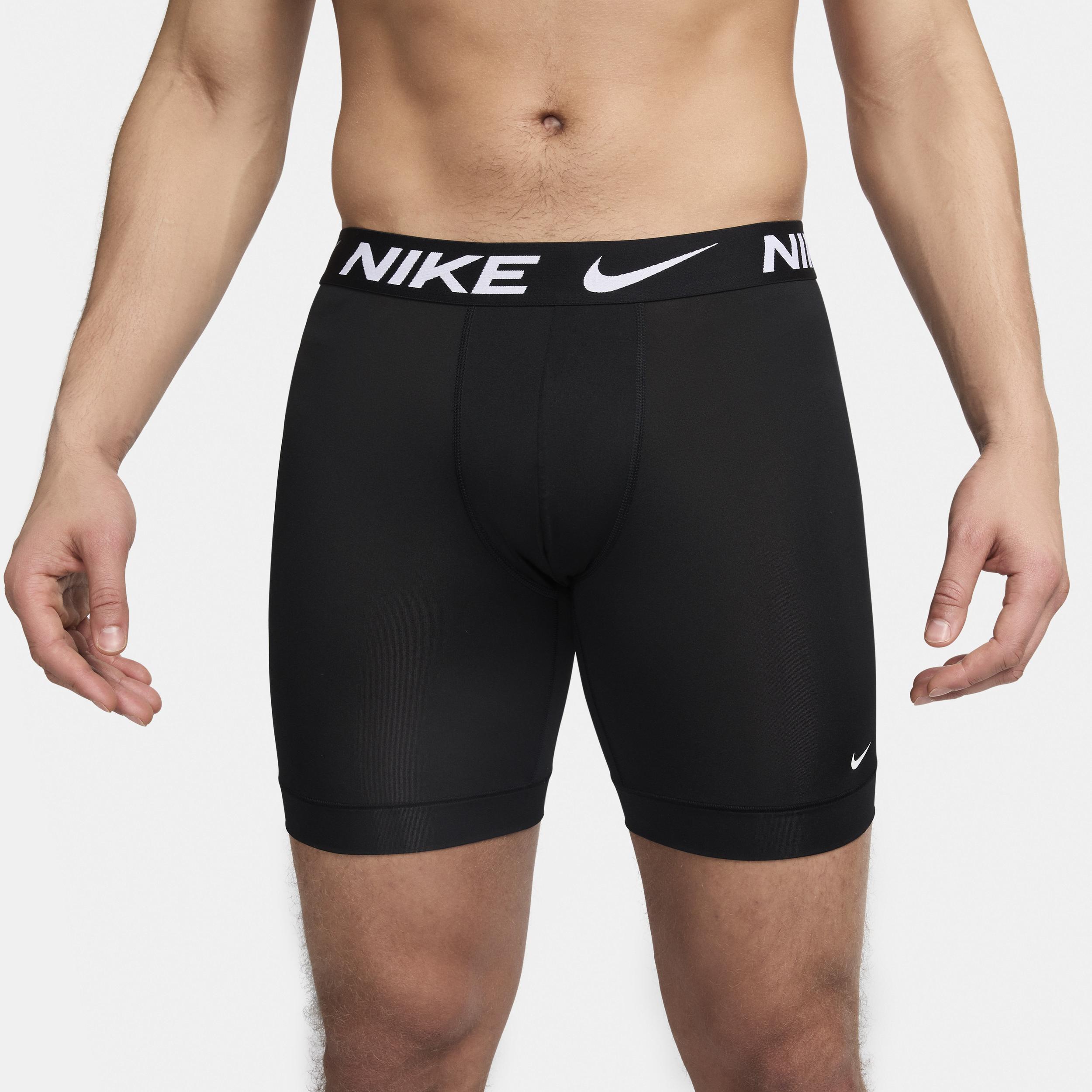 Nike Mens Dri-FIT Essential Micro Long Boxer Briefs (3-Pack) | KE1158-001 Product Image