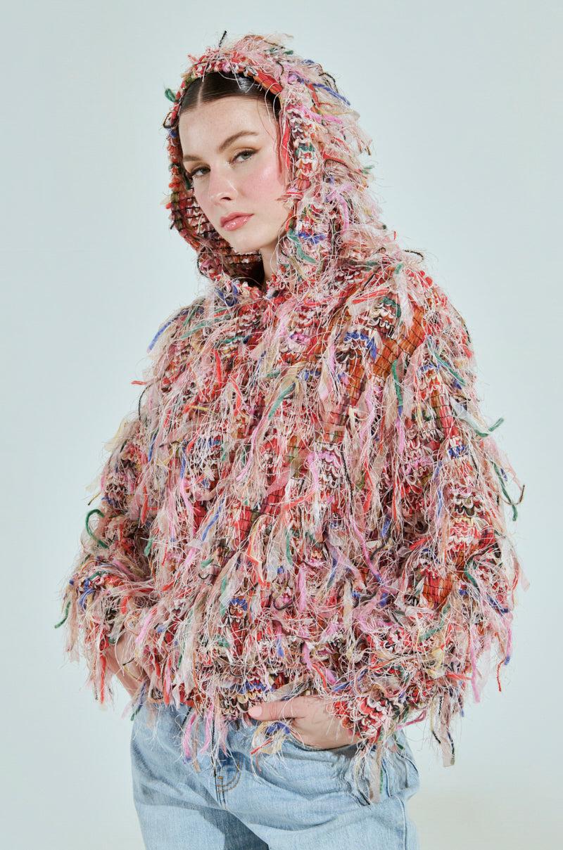 ALL OVER THE PLACE FRINGE SWEATSHIRT Product Image