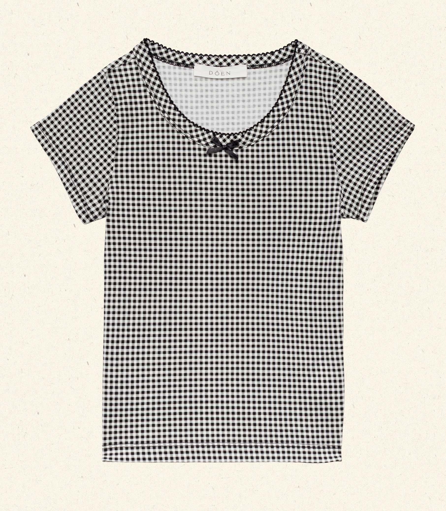 TOMMIE SHORT -- NOIR LA MADDALENA GINGHAM Product Image