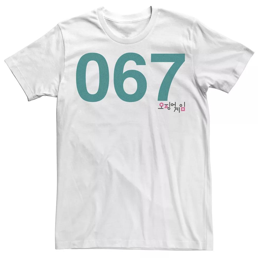 Men's Squid Game Player 067 Green Text Tee, Boy's,  Product Image