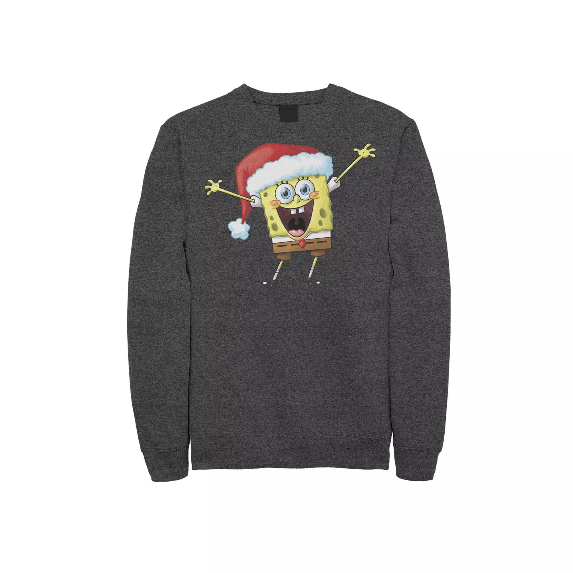 Men's Nickelodeon Spongebob Squarepants One Happy Sponge Holiday Fleece,  Product Image