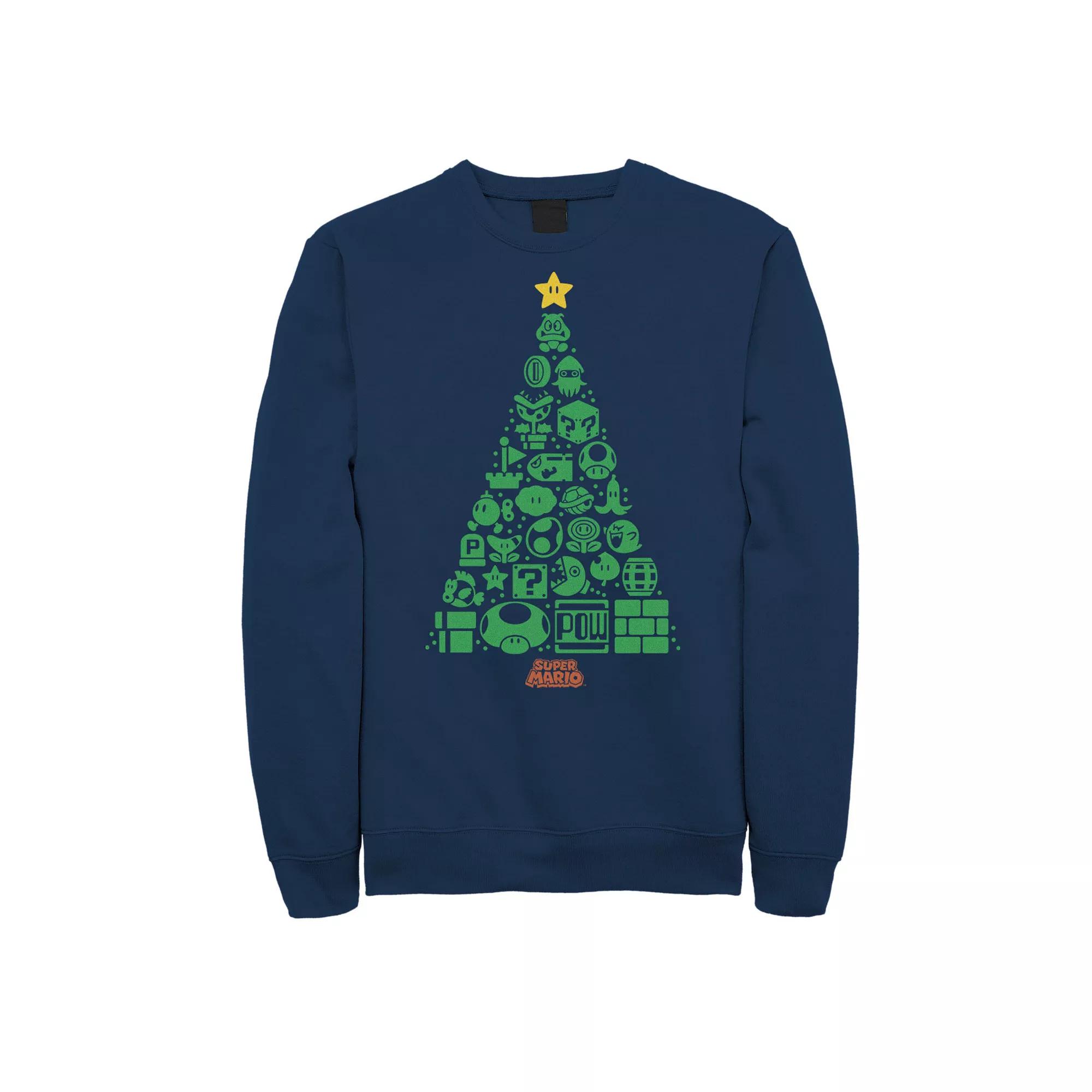 Men's Shrek the Halls Holiday Text Pattern Fleece,  Product Image