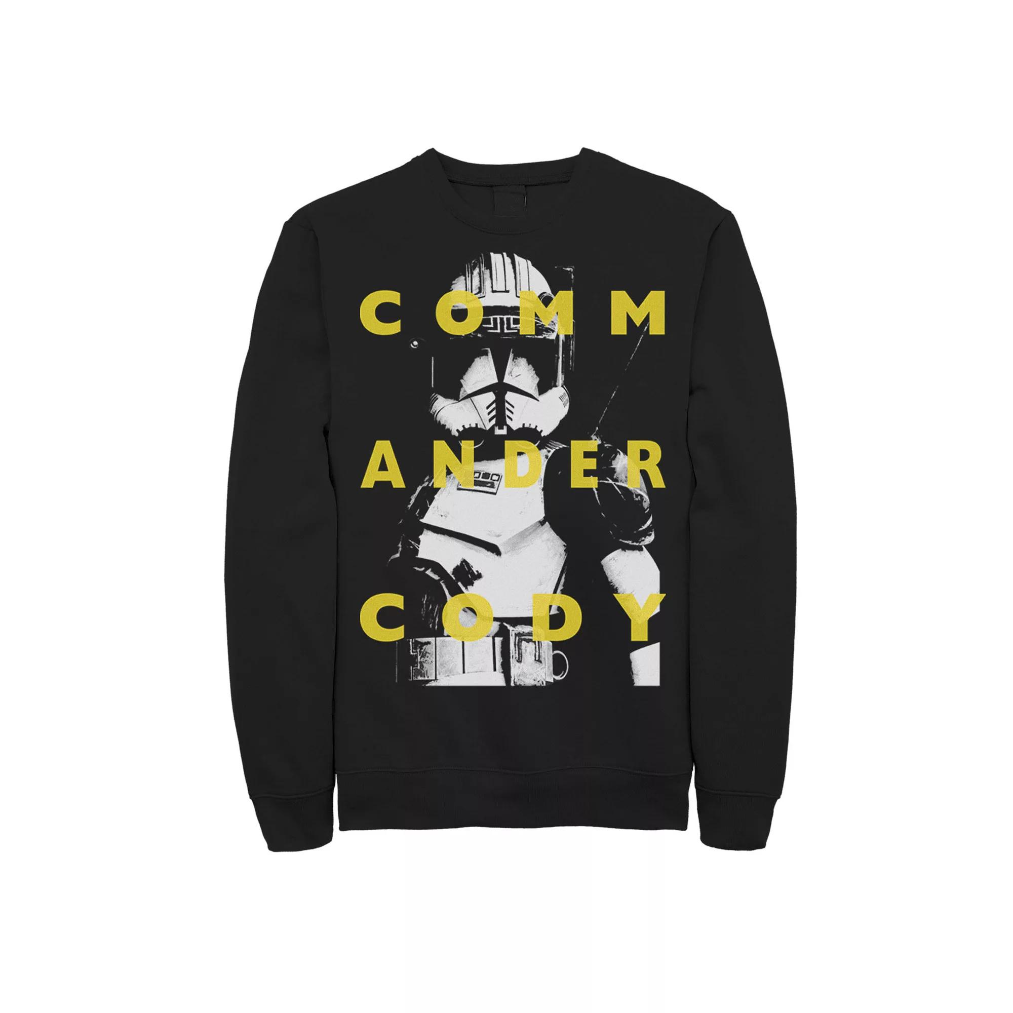 Men's Star Wars: Clone Wars Commander Cody Text Overlay Sweatshirt,  Product Image